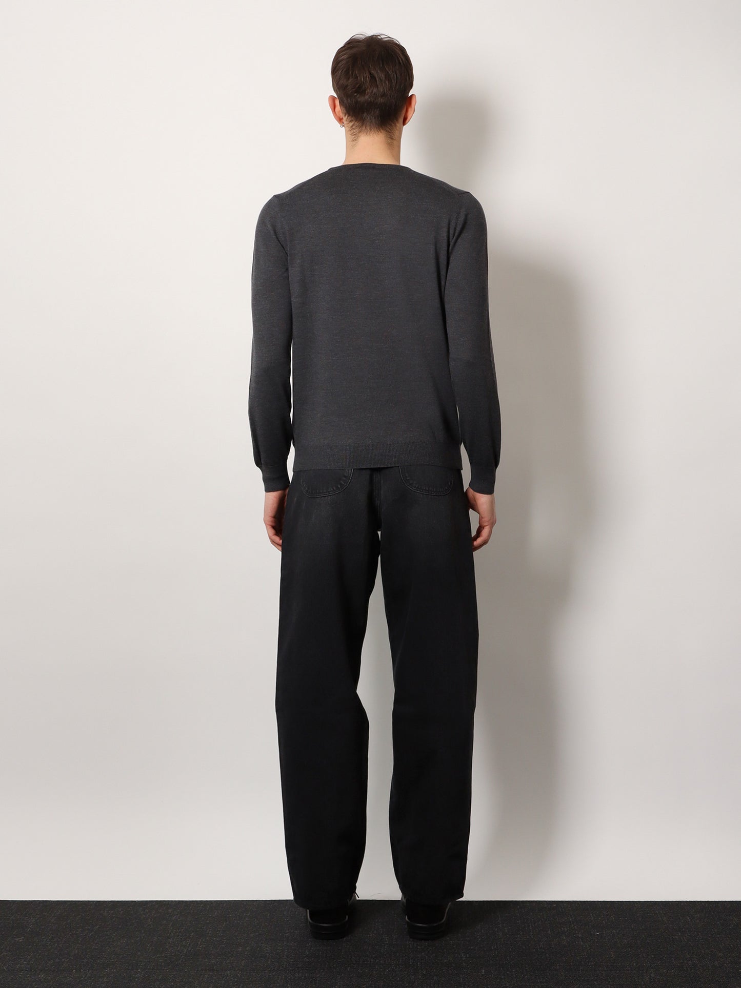 Virgin wool basic sweater
