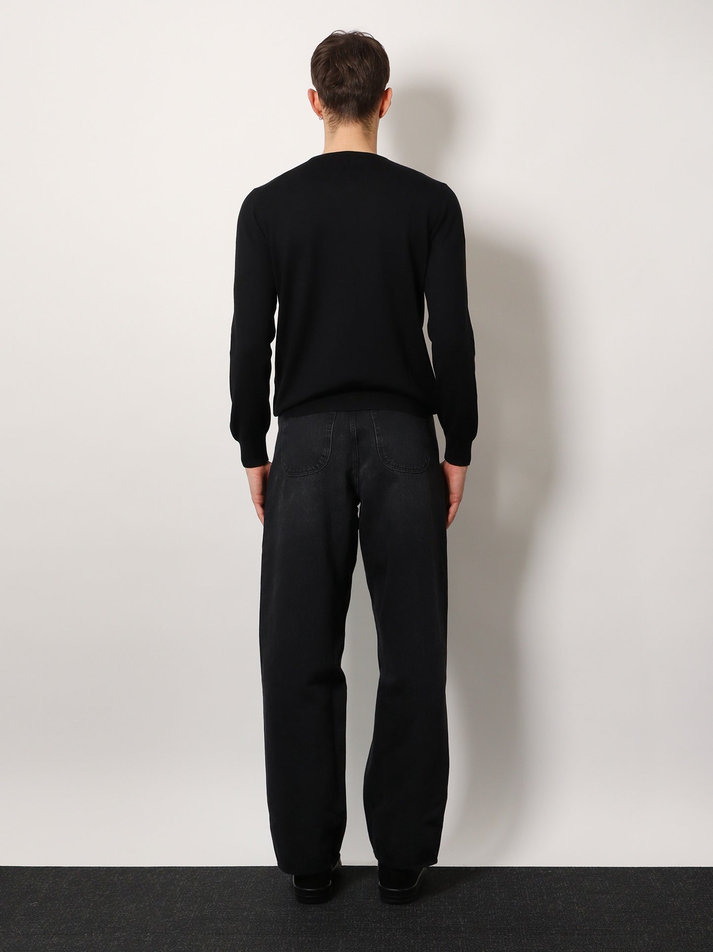 Virgin wool basic sweater