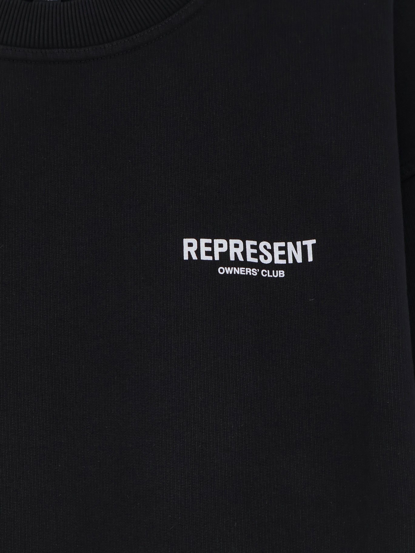 Cotton sweatshirt with printed logo on the front