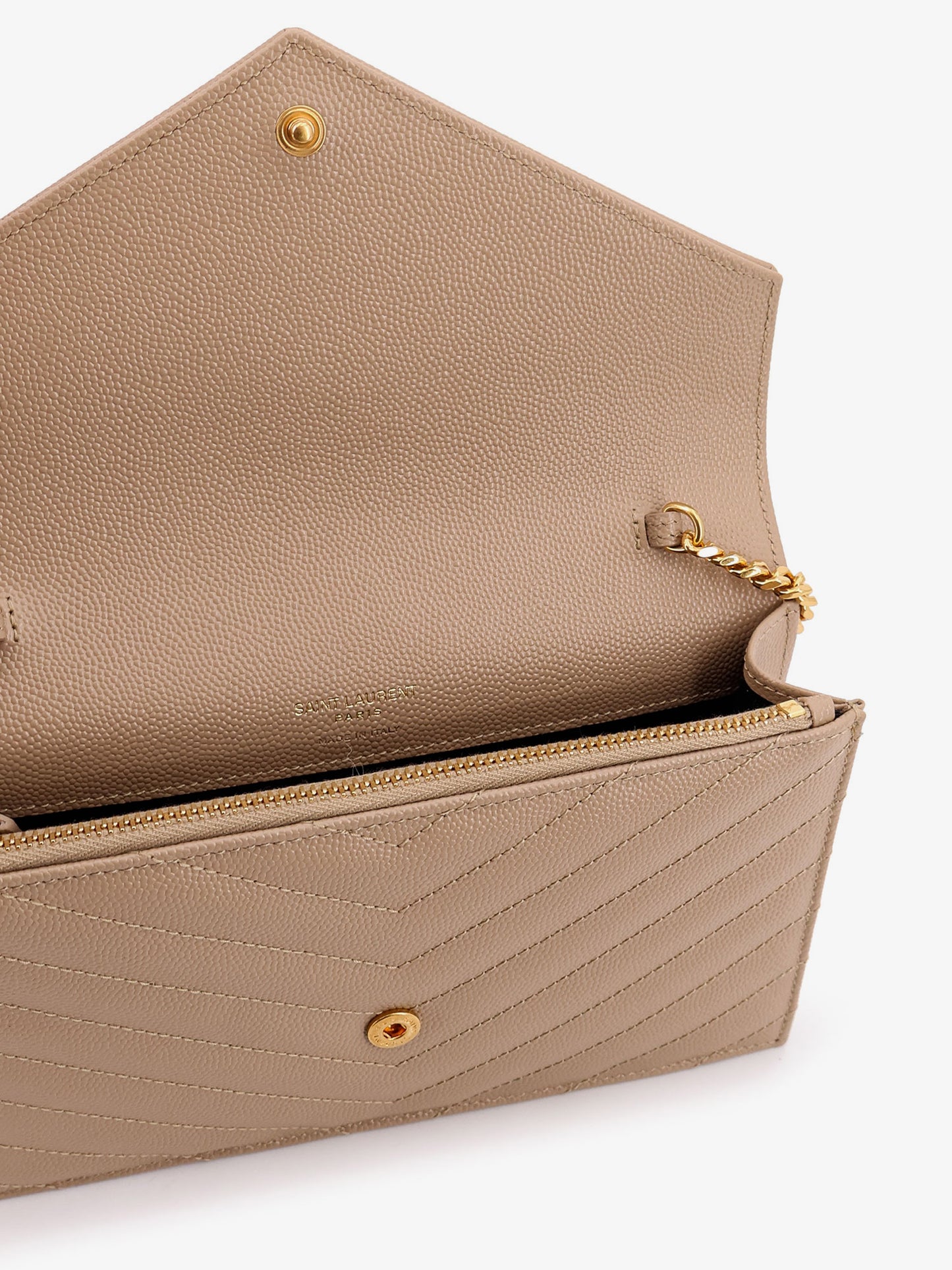Leather shoulder bag with metal Cassandre logo