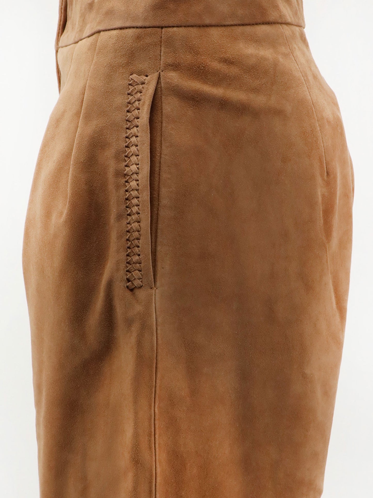 Inez suede bermuda shorts