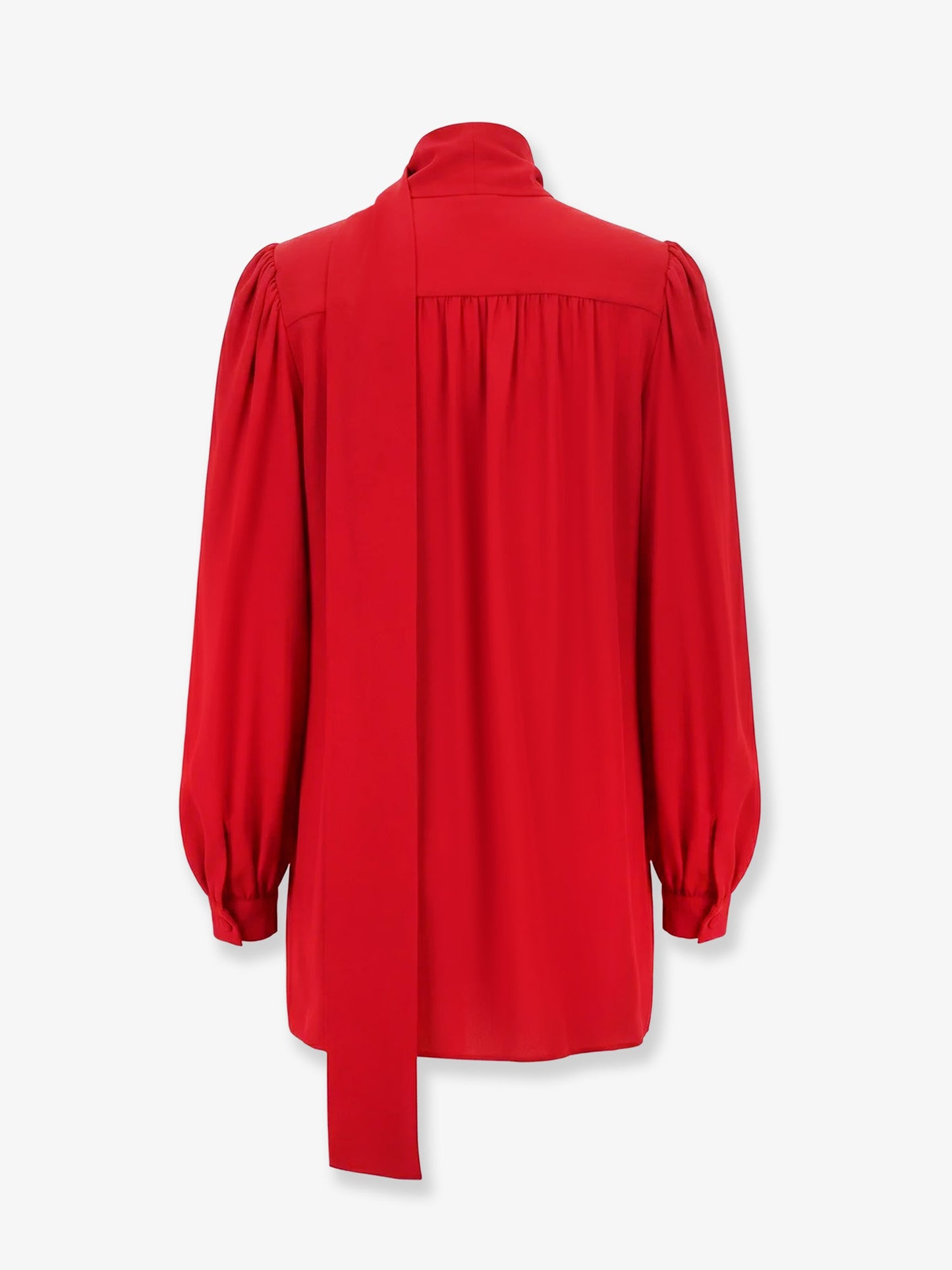 Silk shirt with bow