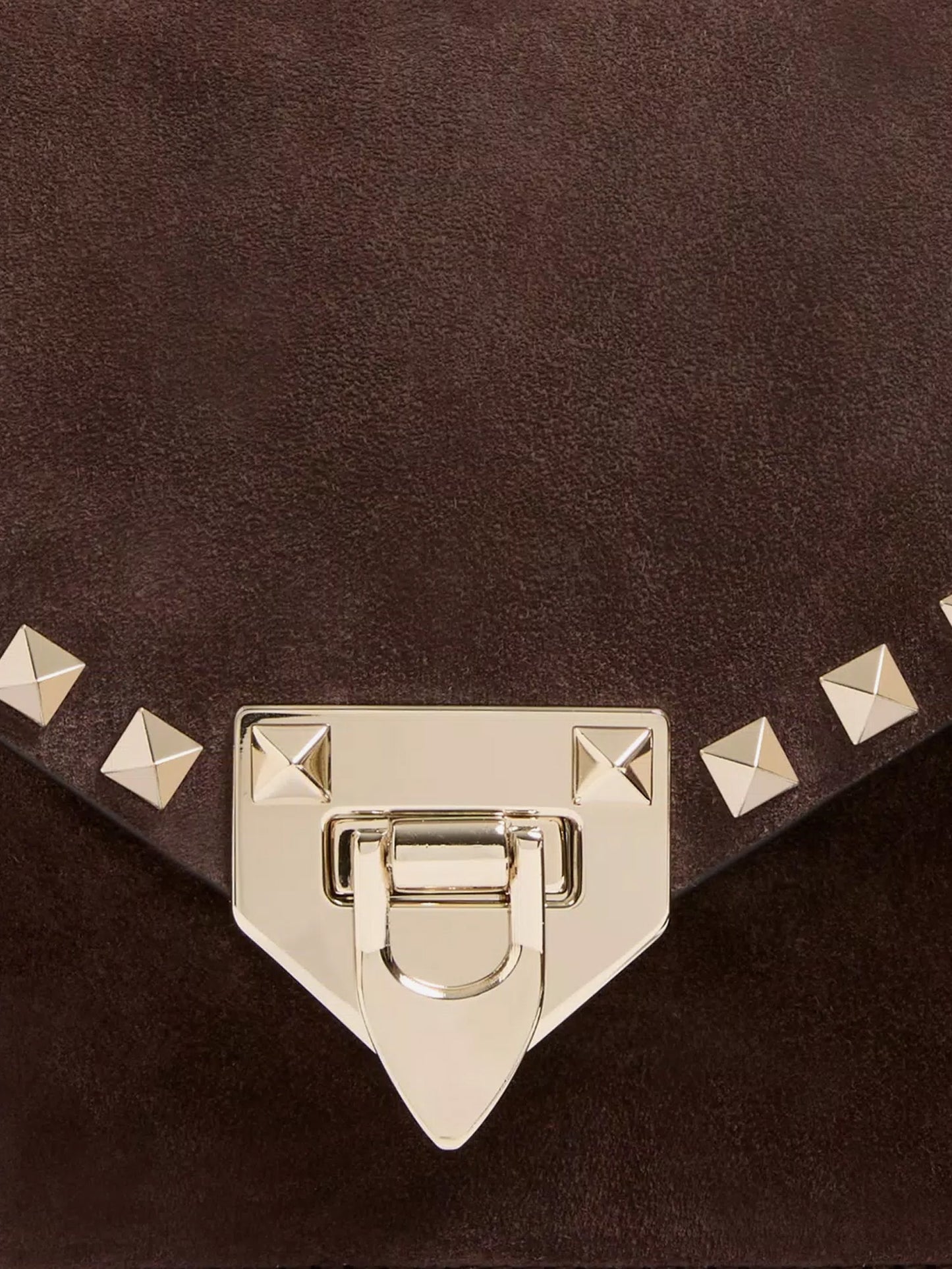 Borsa a tracolla Rockstud in suede
