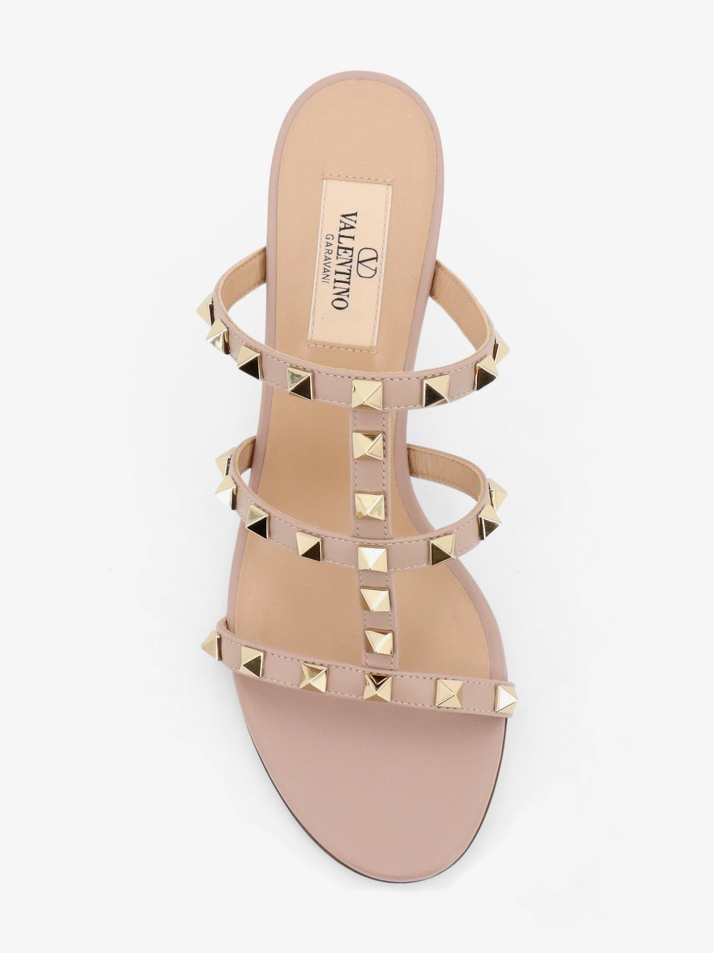 Rockstud leather sandals with iconic all-over studs