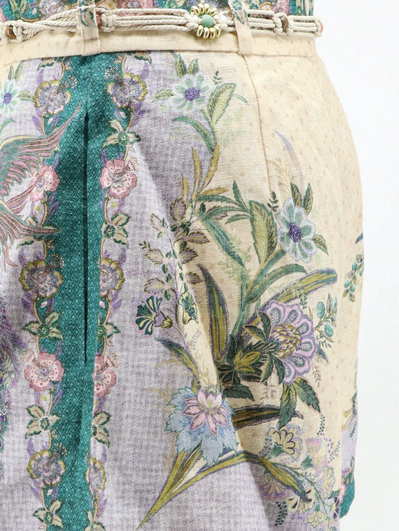 Indra cotton and silk shorts