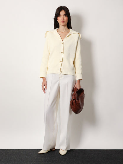 Wool wide leg trousers thumbnail