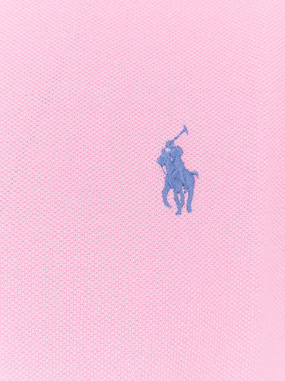 Maglia polo in cotone con logo ricamato thumbnail