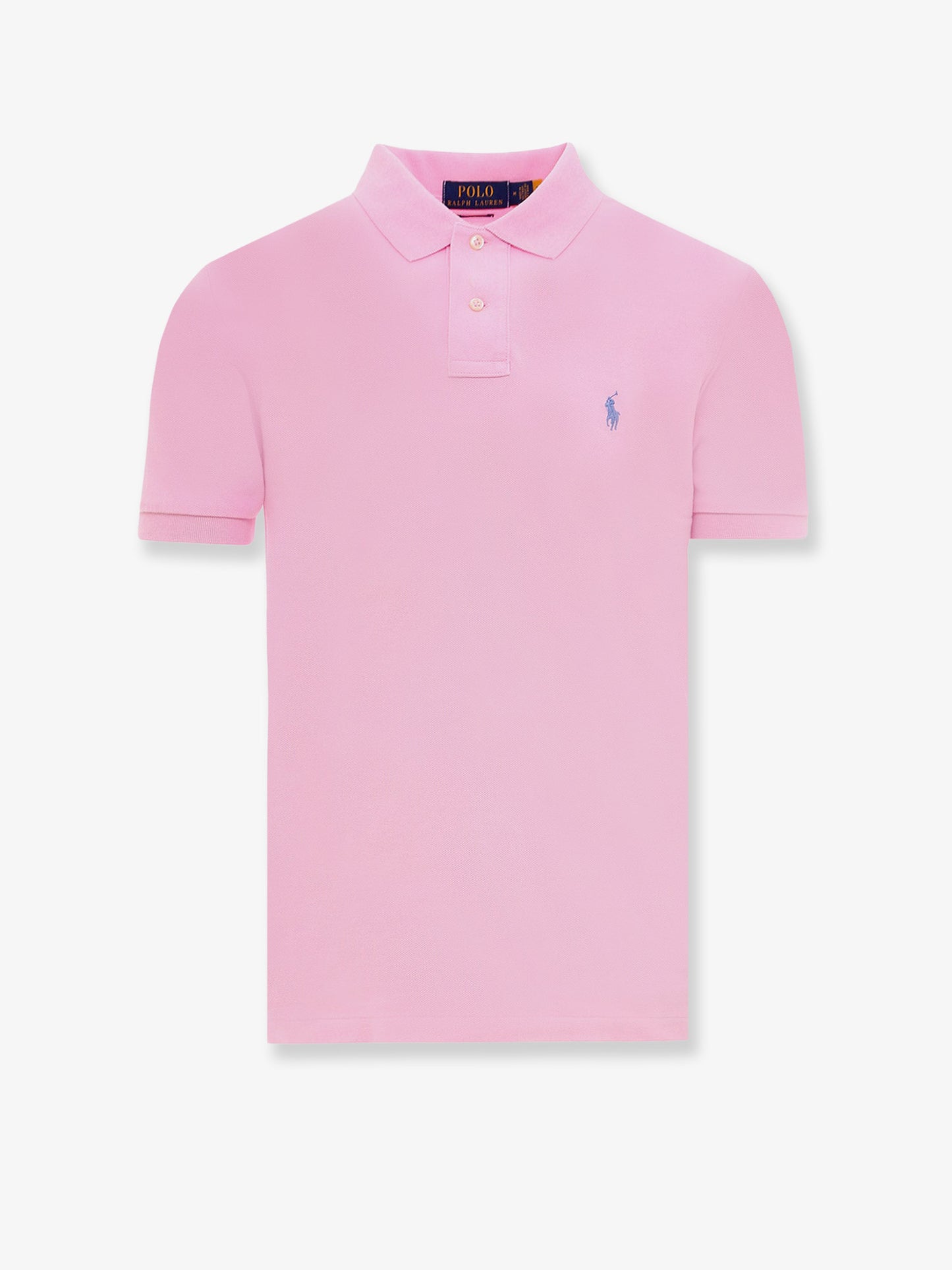 Maglia polo in cotone con logo ricamato
