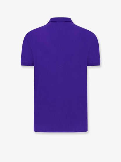 Cotton polo shirt with embroidered logo thumbnail