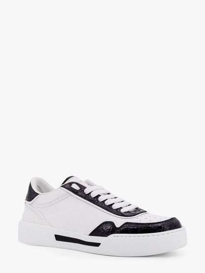 New Roma leather sneakers with crocodile details thumbnail