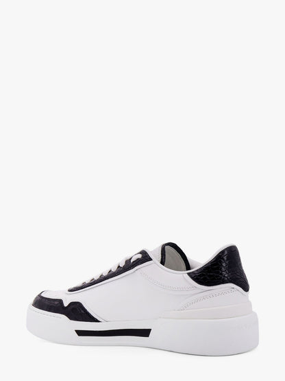 New Roma leather sneakers with crocodile details thumbnail