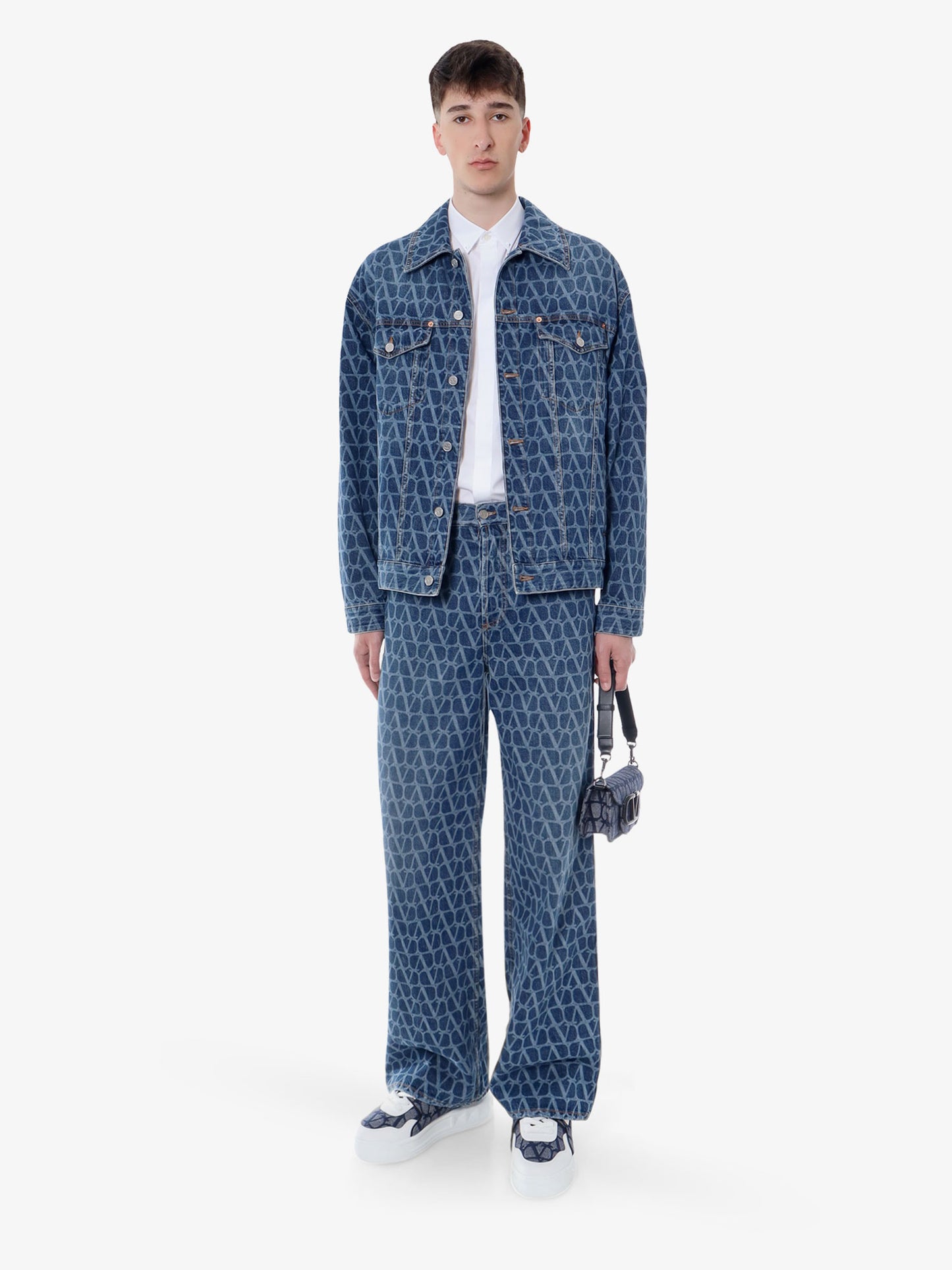Cotton shirt with rockstud untitled studs