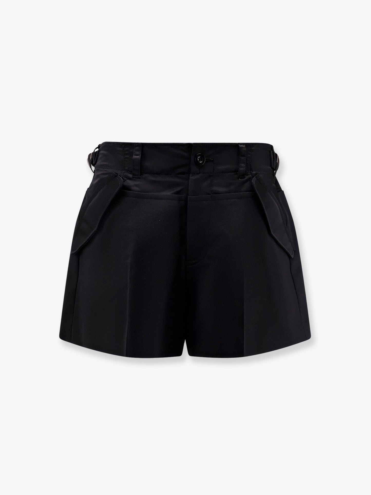 Wool blend shorts