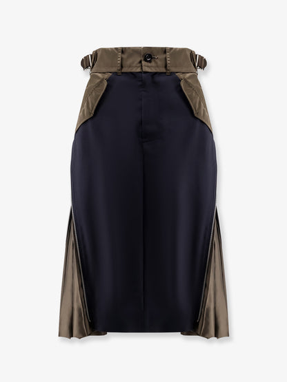 Nylon and wool midi skirt thumbnail
