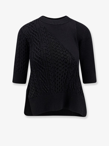 Maglia asimmetrica in misto cotone thumbnail