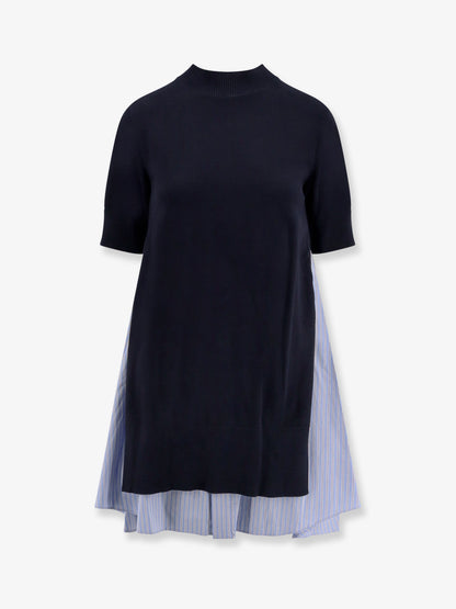Cotton dress with fabric inserts thumbnail