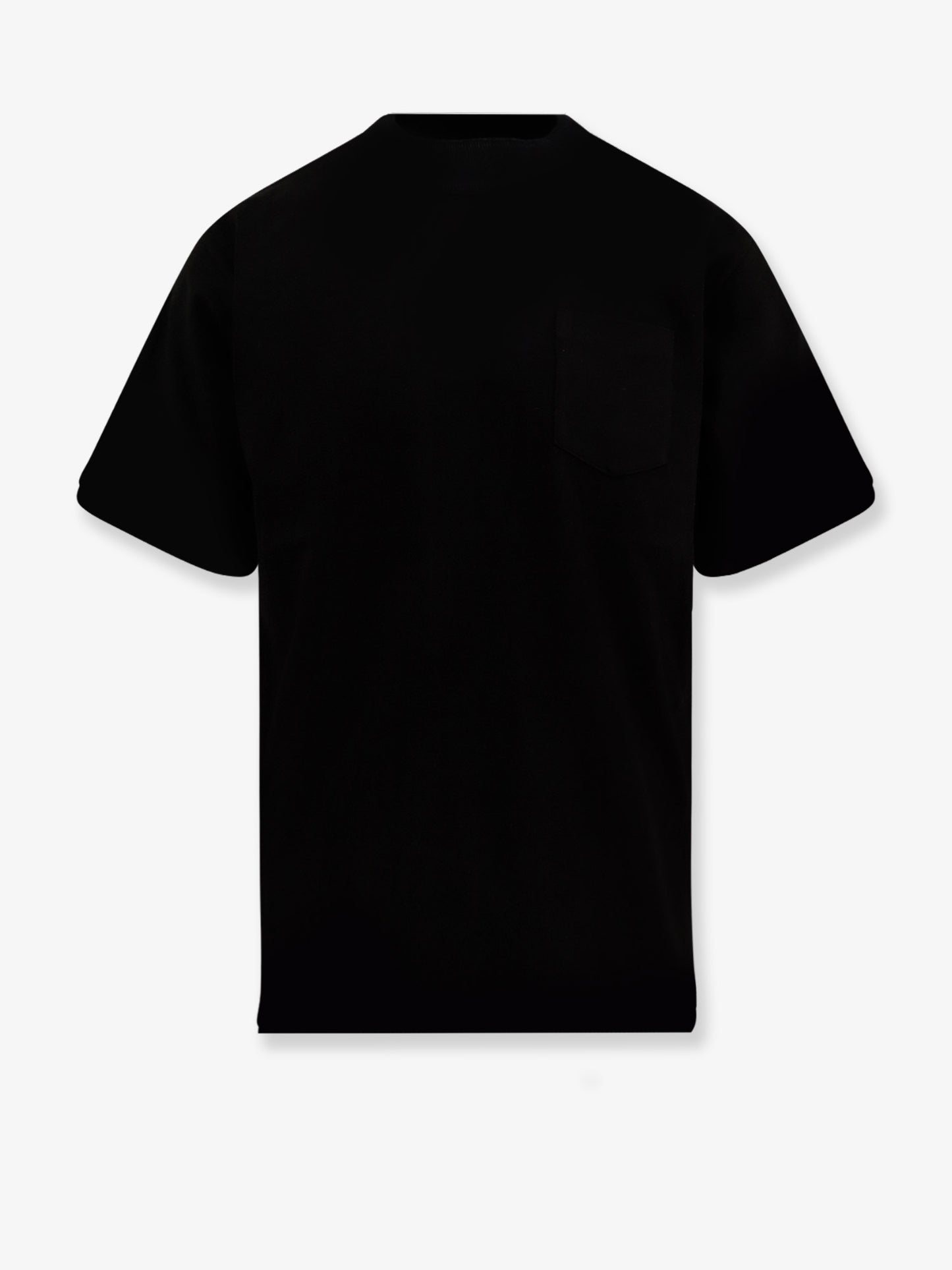 T-shirt in cotone con inserti in nylon