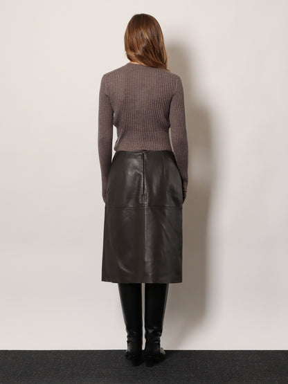 Gwen leather skirt thumbnail