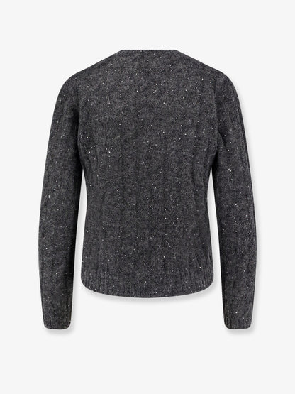 Wool blend sweater with all-over sequins thumbnail