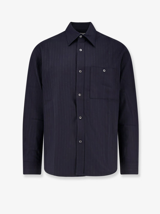Wool blend Unisex striped shirt