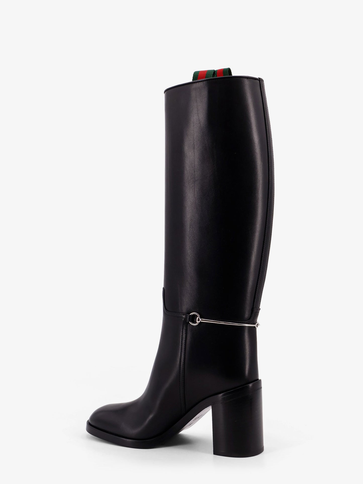 Leather boots with slim Horsebit detail