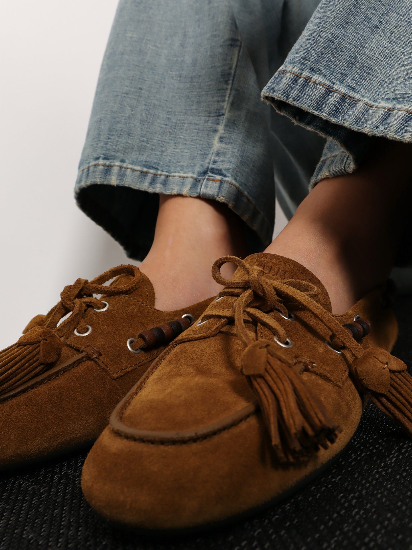 Mocassini in suede