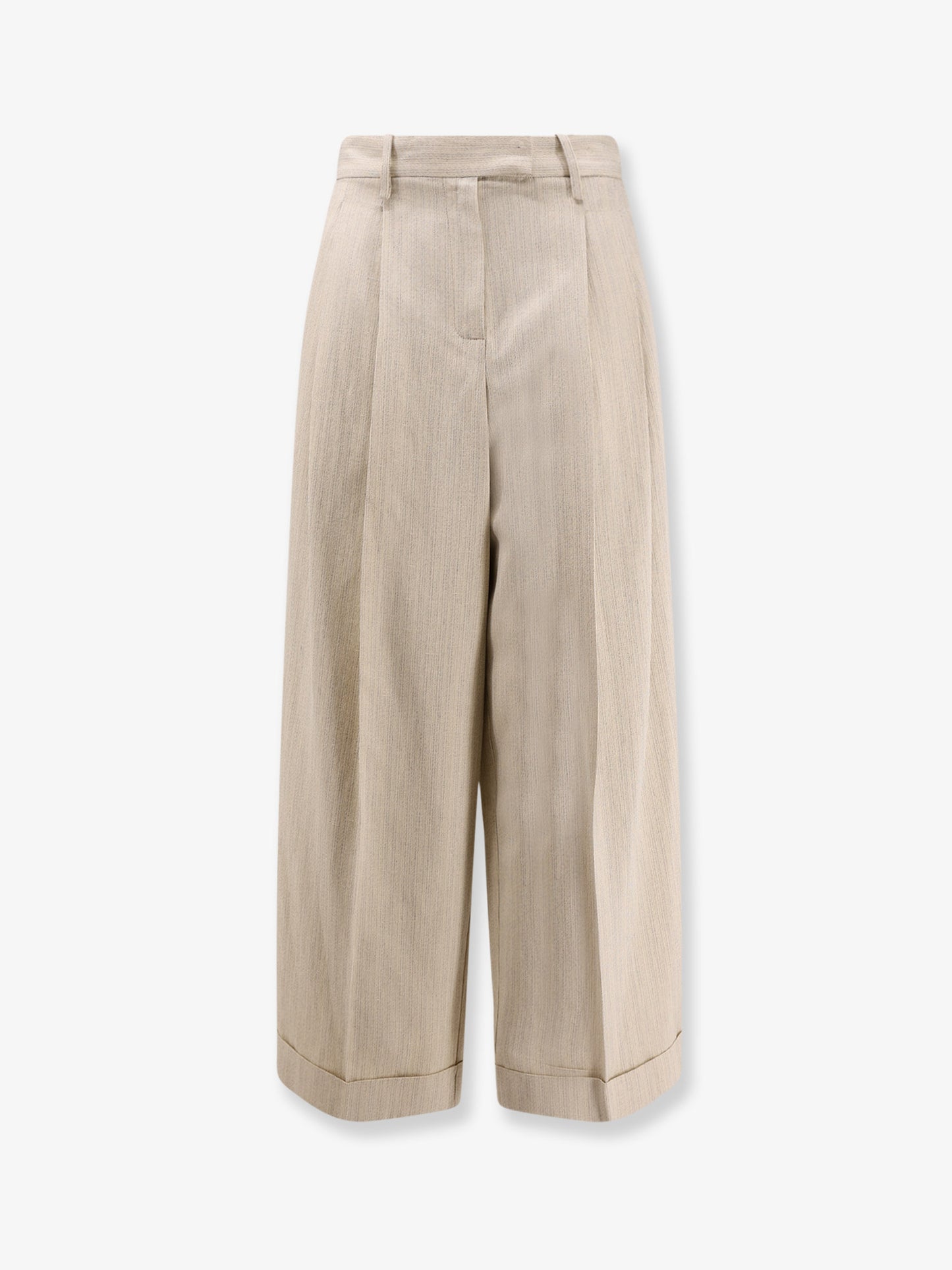 Sartorial viscose and linen trousers