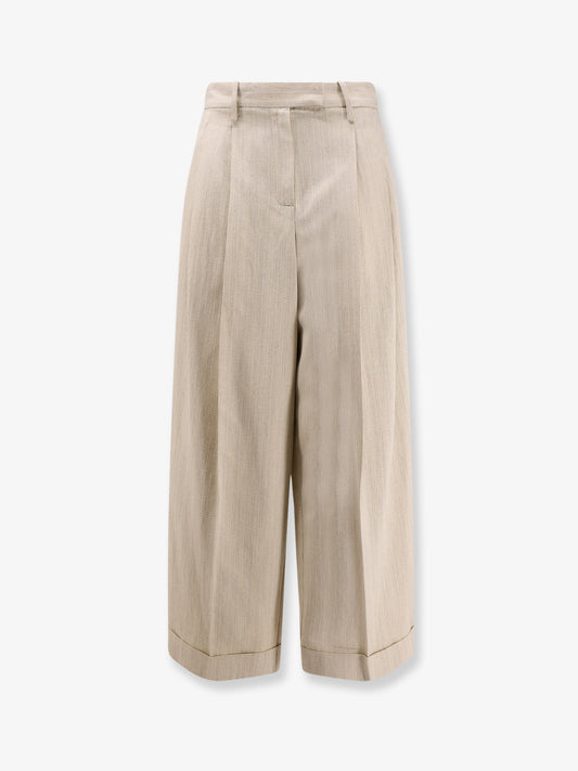 Sartorial viscose and linen trousers