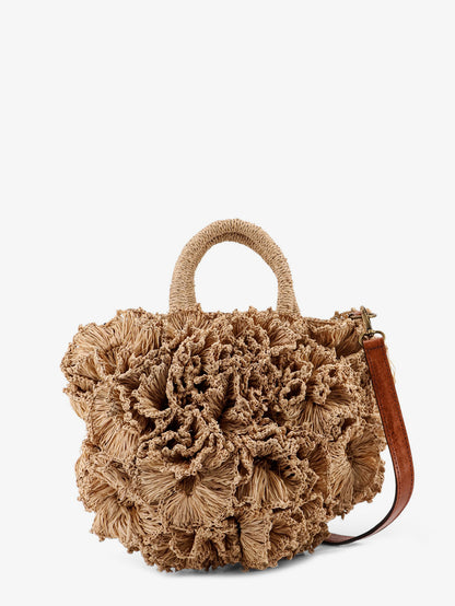 Coral Raffia crossbody bag thumbnail