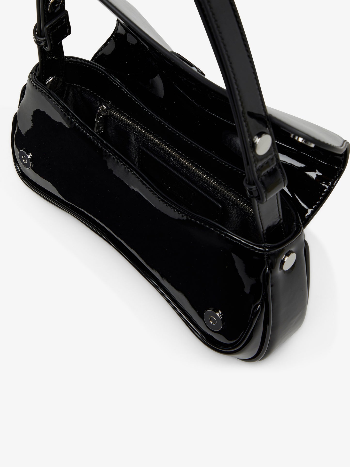Play Clutch shiny leather shoulder bag