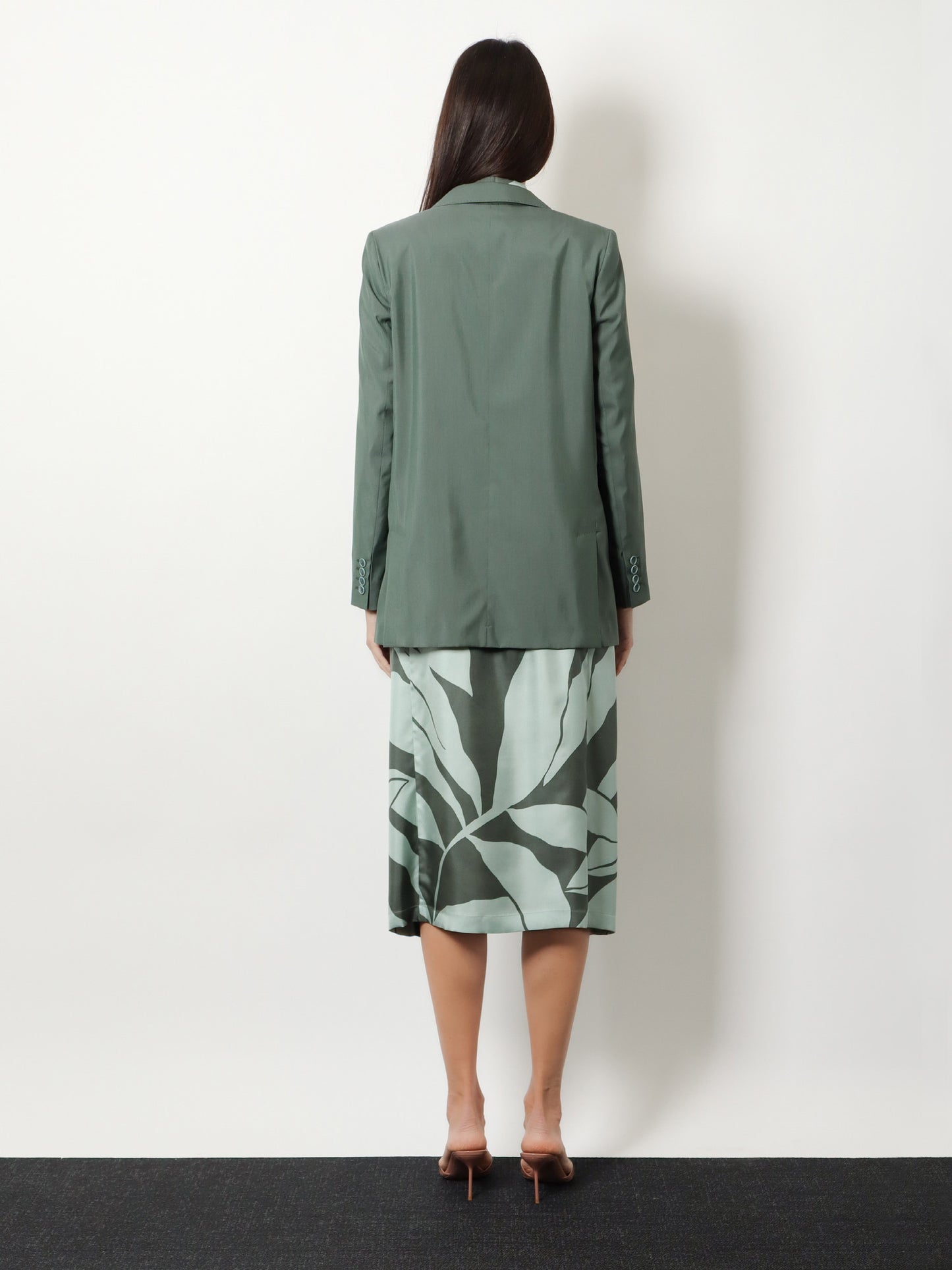 Mxmalbata virgin wool and silk blazer