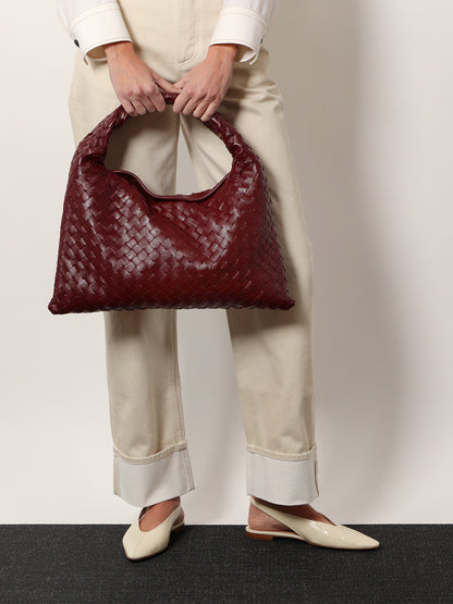 Sofia flat leather slingback thumbnail