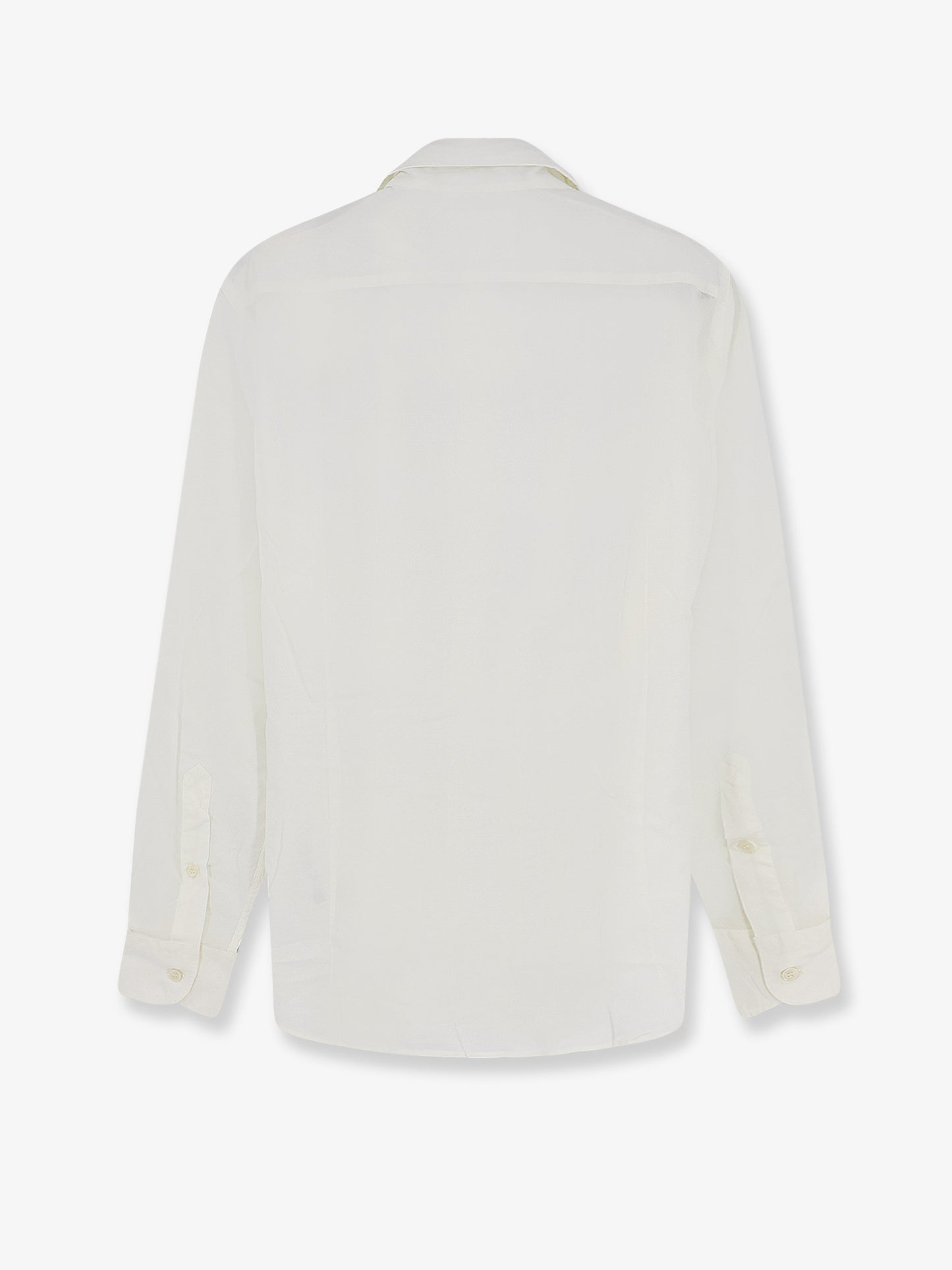 Cotton shirt with front embroidered logo