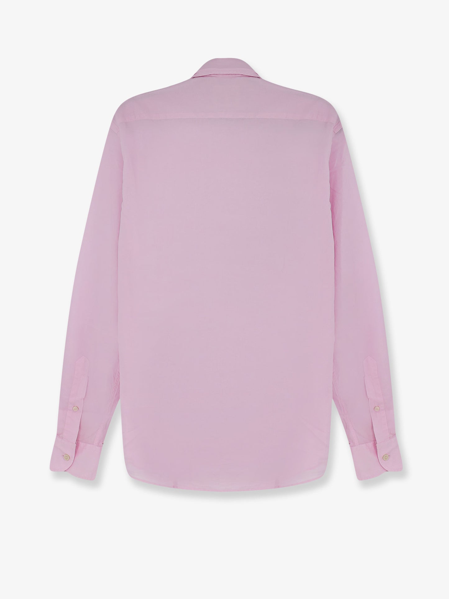 Cotton shirt with front embroidered logo