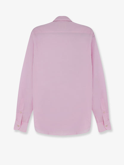 Cotton shirt with front embroidered logo thumbnail