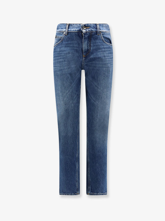 Blue denim jeans