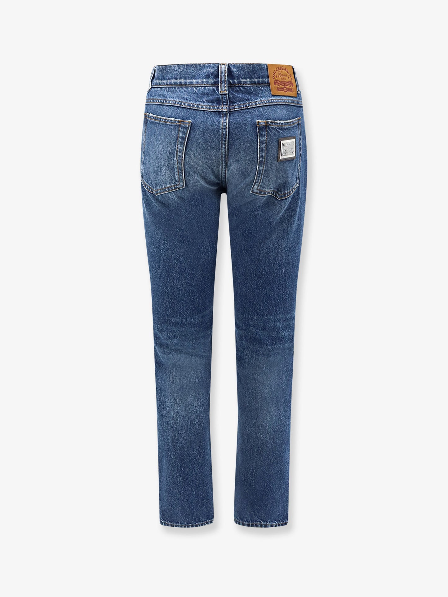 Blue denim jeans