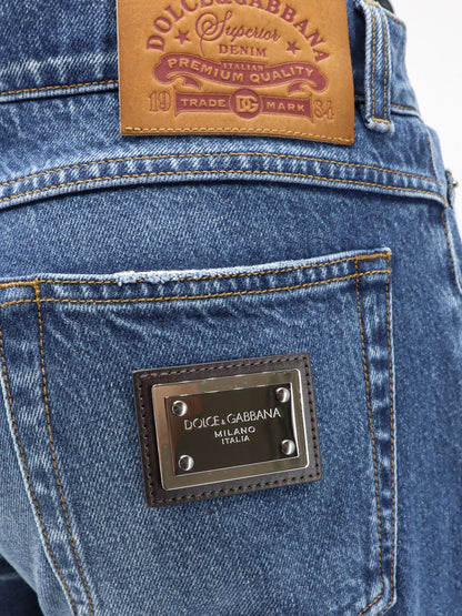 Blue denim jeans thumbnail