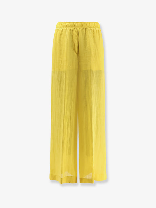 Linen blend trousers