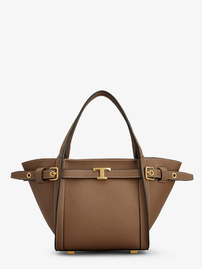 T Signature Leather Shopping Bag thumbnail