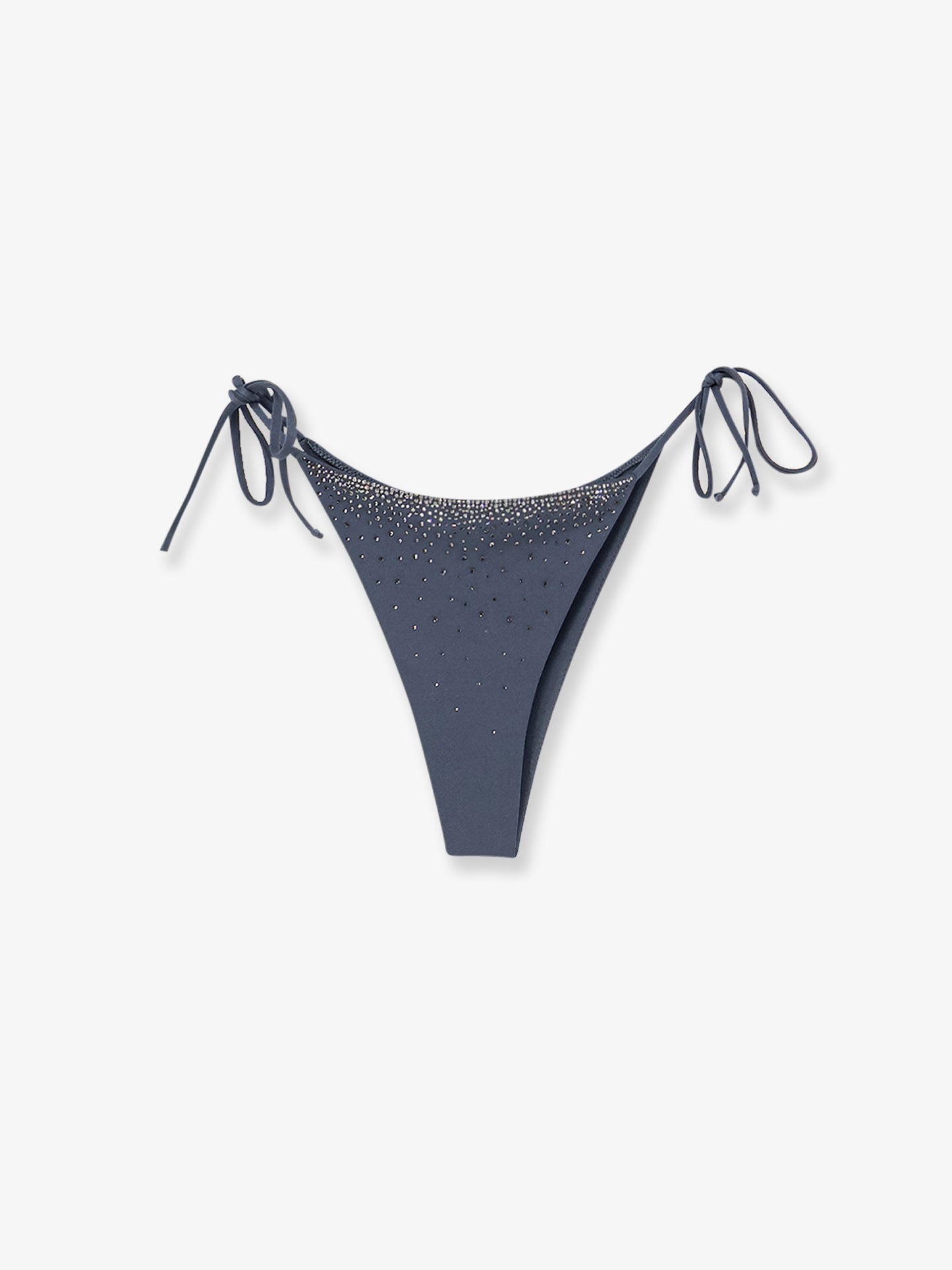 Marielle nylon beach briefs with rhinestones