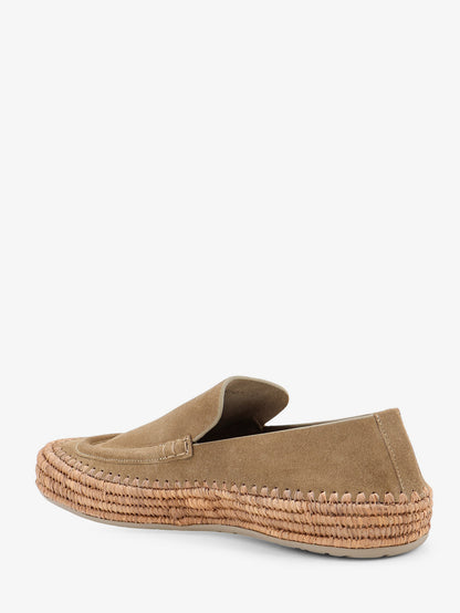 Rio suede and raffia loafers thumbnail