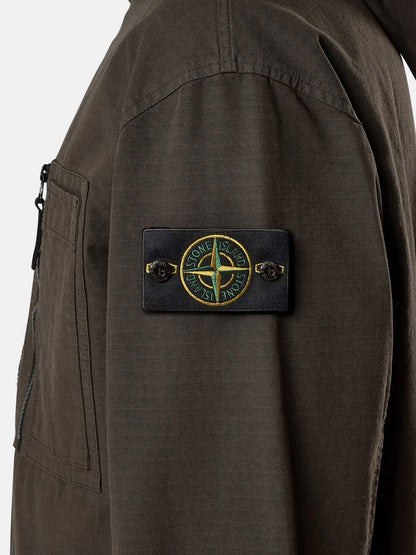 Hooded organic cotton jacket thumbnail