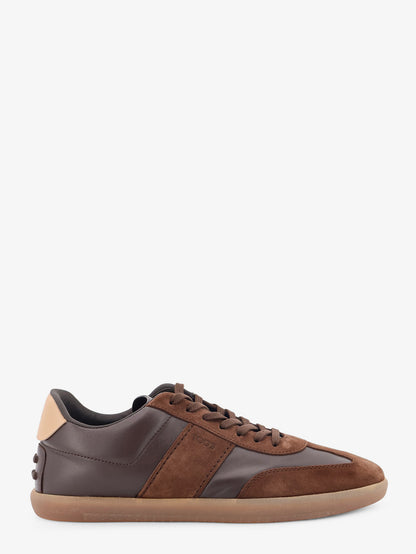Allacciata Cassetta leather and suede sneakers thumbnail