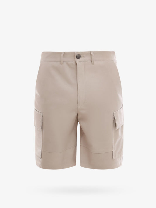 Leather bermuda shorts