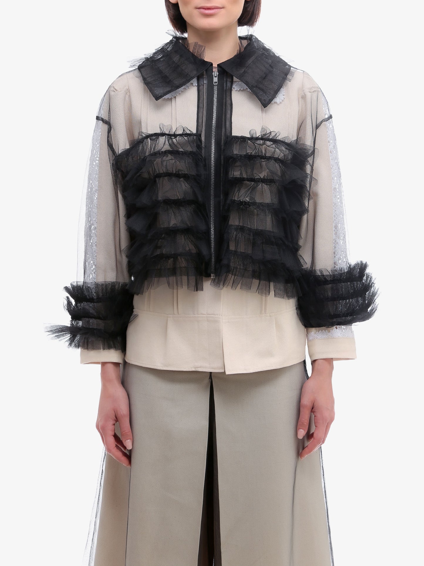 Top in tulle