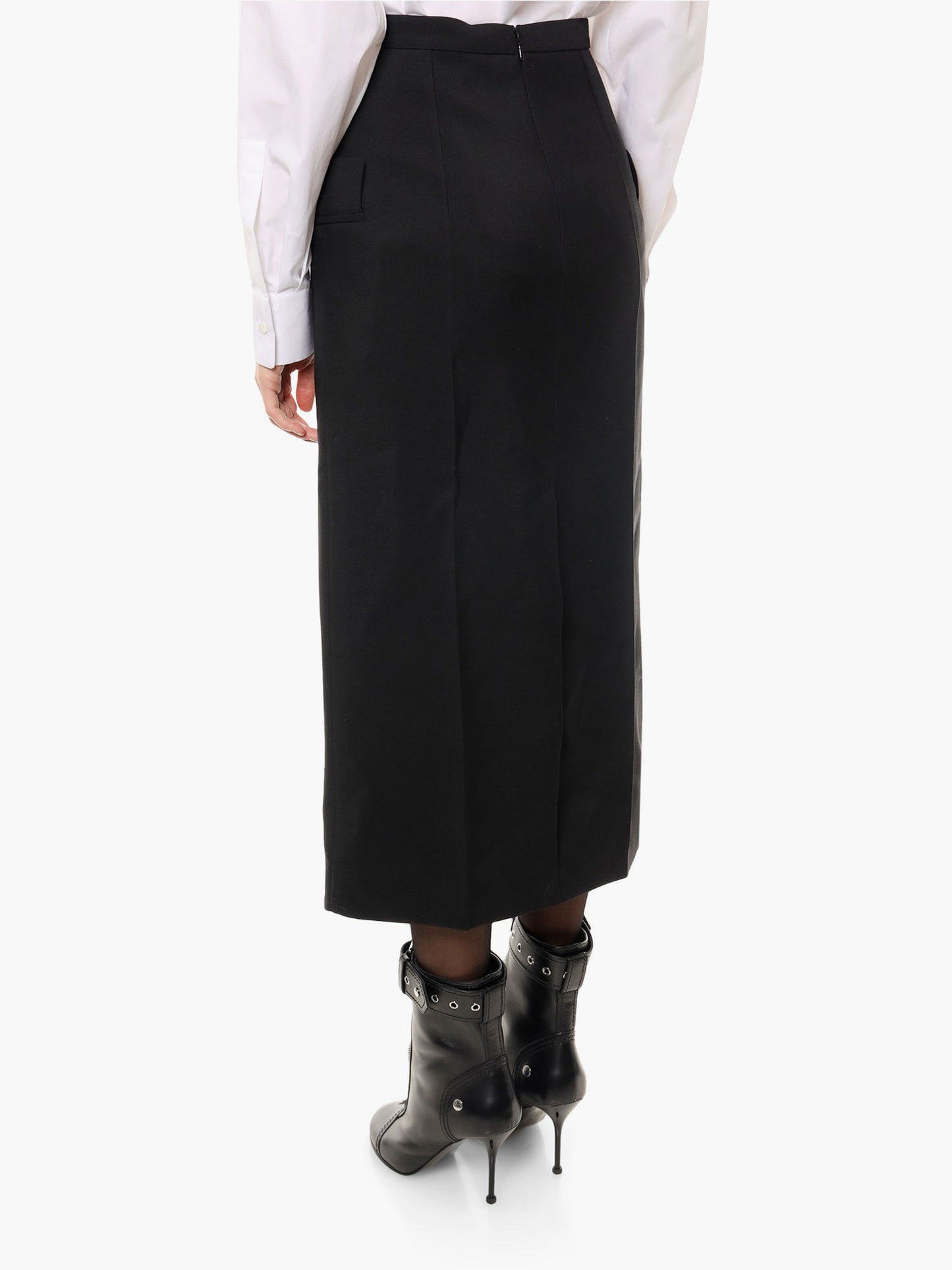Certified wool upside-down skirt