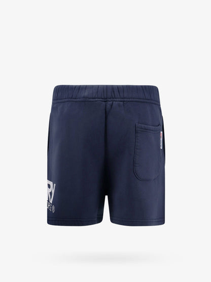 Shorts in cotone con logo ricamato thumbnail