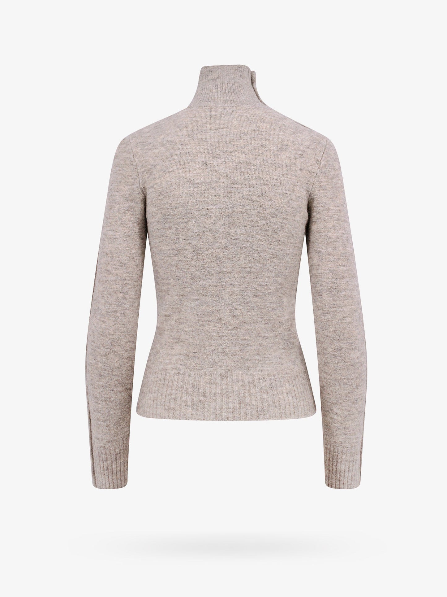 Alpaca blend sweater with metal buttons