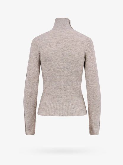 Alpaca blend sweater with metal buttons thumbnail